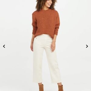 NWT Spanx Stretch Twill Cropped Wide Leg Pant.